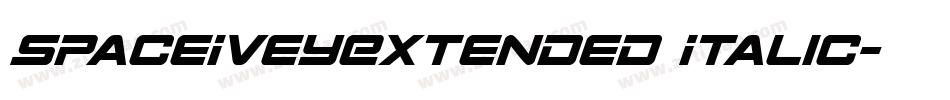SpaceIveyExtended Italic字体转换
